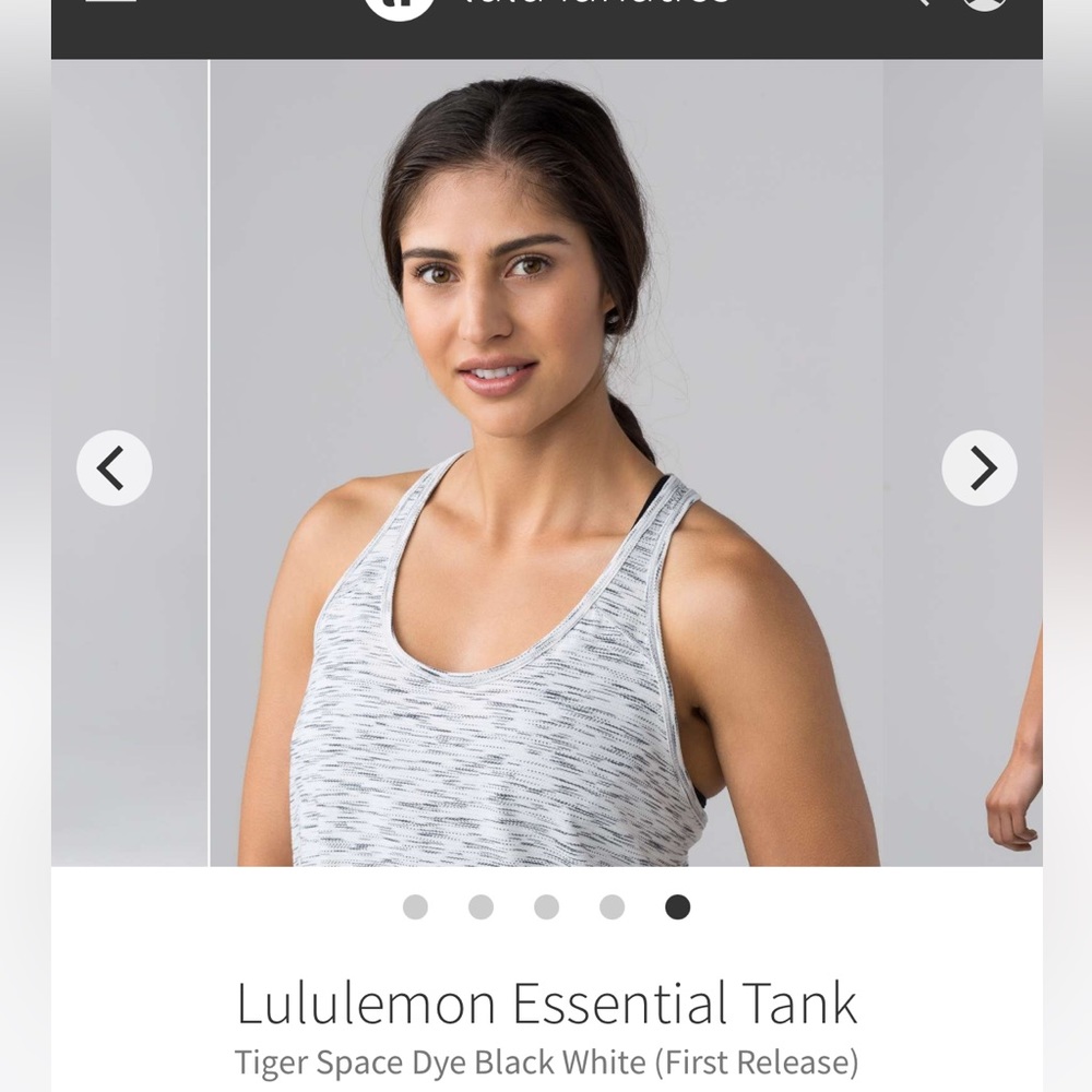 Lululemon Essential Tank Space Grey Size 8